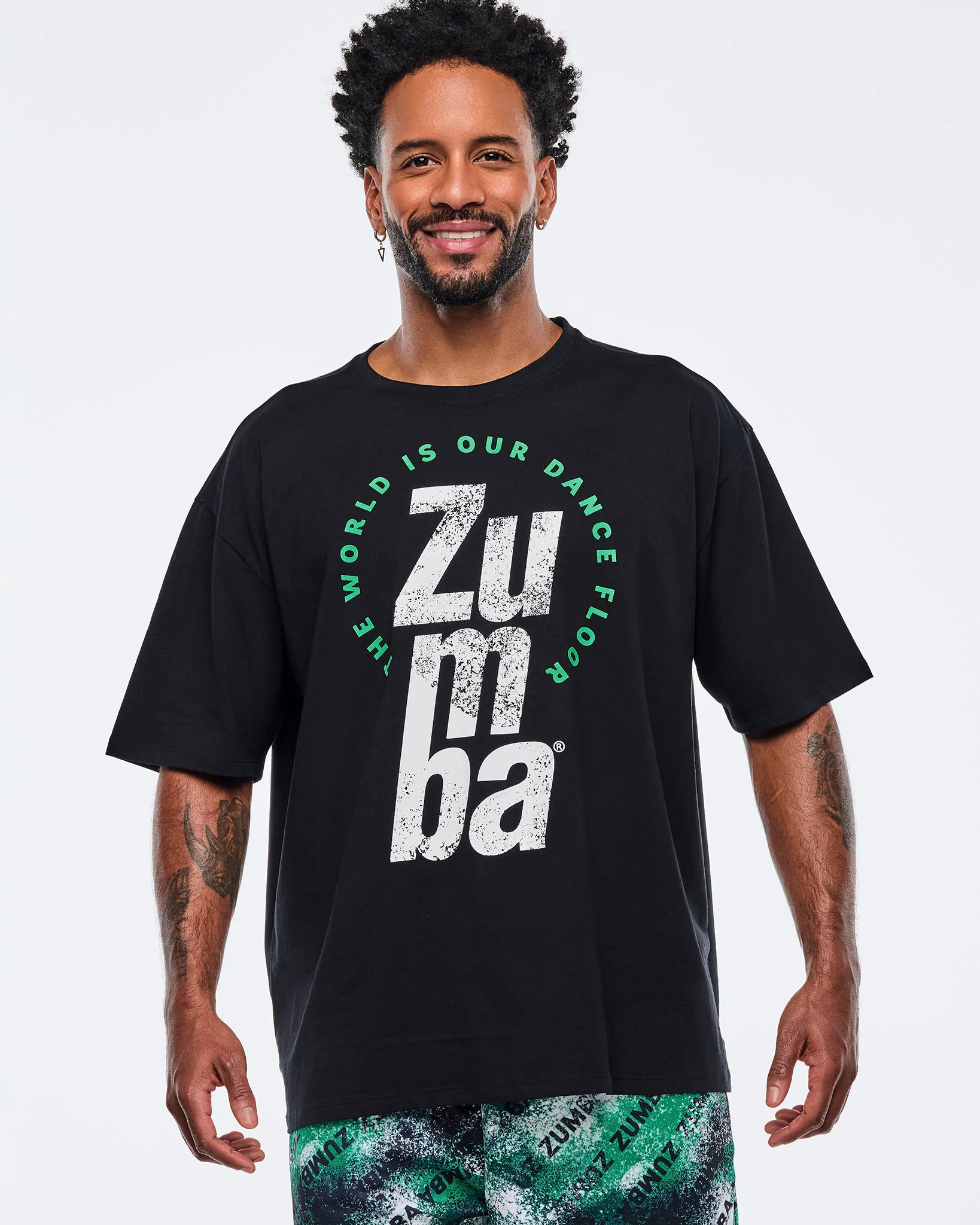 Z2T000108: APRES ZUMBA MEN´S CREW NECK TEE - BOLD BLACK